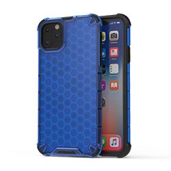 Honeycomb TPU + PC Hybrid Armor Shockproof Case Cover for iPhone 11 Pro Max (6.5 inch) - Blue