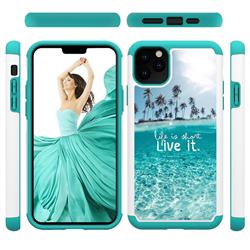 Sea and Tree Shock Absorbing Hybrid Defender Rugged Phone Case Cover for iPhone 11 Pro Max (6.5 inch)