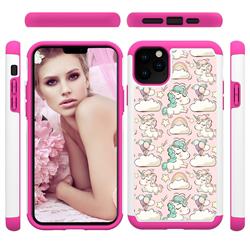 Pink Pony Shock Absorbing Hybrid Defender Rugged Phone Case Cover for iPhone 11 Pro Max (6.5 inch)