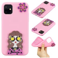 Violet Girl Soft 3D Silicone Case for iPhone 11 Pro Max (6.5 inch)
