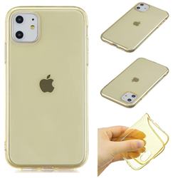 Transparent Jelly Mobile Phone Case for iPhone 11 Pro Max (6.5 inch) - Yellow