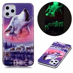 Wolf Howling Noctilucent Soft TPU Back Cover for iPhone 11 Pro Max (6.5 inch)