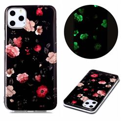 Rose Flower Noctilucent Soft TPU Back Cover for iPhone 11 Pro Max (6.5 inch)