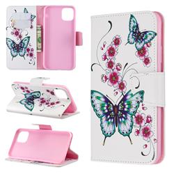 Peach Butterflies Leather Wallet Case for iPhone 11 Pro Max