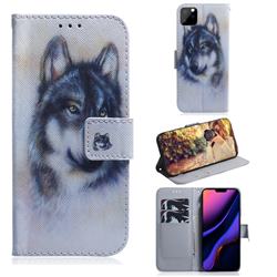 Snow Wolf PU Leather Wallet Case for iPhone 11 Pro Max (6.5 inch)