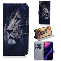 Lion Face PU Leather Wallet Case for iPhone 11 Pro Max (6.5 inch)