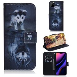 Wolf and Dog PU Leather Wallet Case for iPhone 11 Pro Max (6.5 inch)