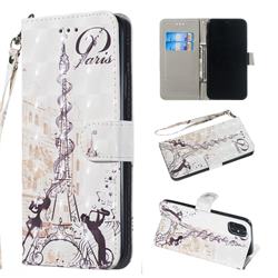 Tower Couple 3D Painted Leather Wallet Phone Case for iPhone 11 Pro Max (6.5 inch)