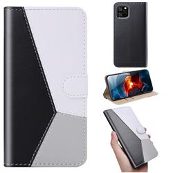 Tricolour Stitching Wallet Flip Cover for iPhone 11 Pro Max (6.5 inch) - Black