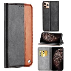 Classic Business Ultra Slim Magnetic Sucking Stitching Flip Cover for iPhone 11 Pro Max (6.5 inch) - Brown