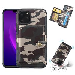Camouflage Multi-function Leather Phone Case for iPhone 11 Pro Max (6.5 inch) - Purple