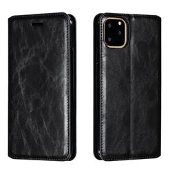 Retro Slim Magnetic Crazy Horse PU Leather Wallet Case for iPhone 11 Pro Max (6.5 inch) - Black