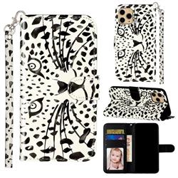 Leopard Panther 3D Leather Phone Holster Wallet Case for iPhone 11 Pro Max (6.5 inch)