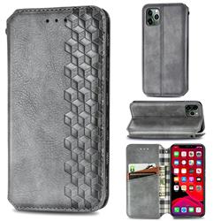 Ultra Slim Fashion Business Card Magnetic Automatic Suction Leather Flip Cover for iPhone 11 Pro Max (6.5 inch) - Grey