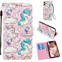 Angel Pony 3D Painted Leather Wallet Case for iPhone 11 Pro Max (6.5 inch)