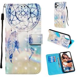 Fantasy Campanula 3D Painted Leather Wallet Case for iPhone 11 Pro Max (6.5 inch)