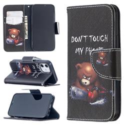 Chainsaw Bear Leather Wallet Case for iPhone 12 mini (5.4 inch)