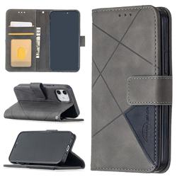 Binfen Color BF05 Prismatic Slim Wallet Flip Cover for iPhone 12 mini (5.4 inch) - Gray
