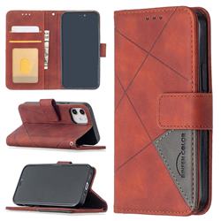 Binfen Color BF05 Prismatic Slim Wallet Flip Cover for iPhone 12 mini (5.4 inch) - Brown