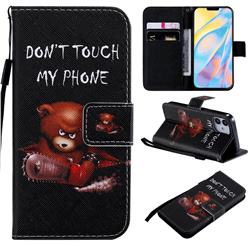 Angry Bear PU Leather Wallet Case for iPhone 12 mini (5.4 inch)