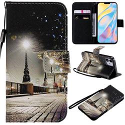 City Night View PU Leather Wallet Case for iPhone 12 mini (5.4 inch)