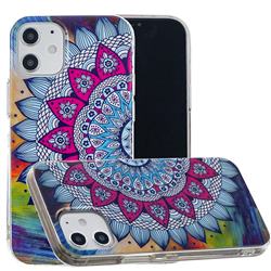 Colorful Sun Flower Noctilucent Soft TPU Back Cover for iPhone 12 mini (5.4 inch)