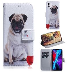 Pug Dog PU Leather Wallet Case for iPhone 12 mini (5.4 inch)