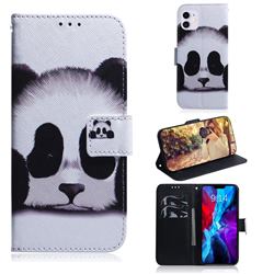 Sleeping Panda PU Leather Wallet Case for iPhone 12 mini (5.4 inch)