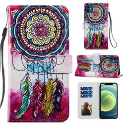Dreamcatcher Smooth Leather Phone Wallet Case for iPhone 12 mini (5.4 inch)