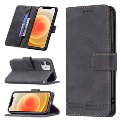 Binfen Color RFID Blocking Leather Wallet Case for iPhone 12 mini (5.4 inch) - Black