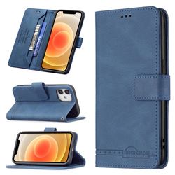 Binfen Color RFID Blocking Leather Wallet Case for iPhone 12 mini (5.4 inch) - Blue