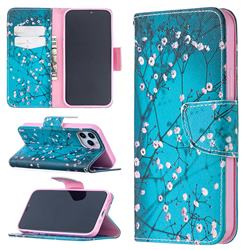 Blue Plum Leather Wallet Case for iPhone 12 / 12 Pro (6.1 inch)