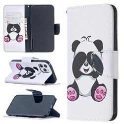 Lovely Panda Leather Wallet Case for iPhone 12 / 12 Pro (6.1 inch)