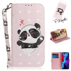 Heart Cat 3D Painted Leather Wallet Phone Case for iPhone 12 / 12 Pro (6.1 inch)