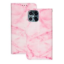 Pink Marble PU Leather Wallet Case for iPhone 12 / 12 Pro (6.1 inch)