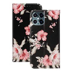 Azalea Flower PU Leather Wallet Case for iPhone 12 / 12 Pro (6.1 inch)