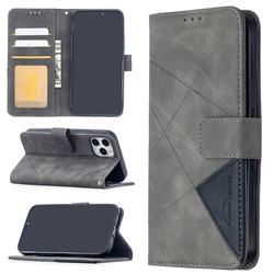 Binfen Color BF05 Prismatic Slim Wallet Flip Cover for iPhone 12 / 12 Pro (6.1 inch) - Gray