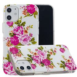 Peony Noctilucent Soft TPU Back Cover for iPhone 12 / 12 Pro (6.1 inch)