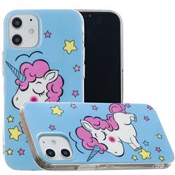 Stars Unicorn Noctilucent Soft TPU Back Cover for iPhone 12 / 12 Pro (6.1 inch)