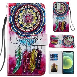 Dreamcatcher Smooth Leather Phone Wallet Case for iPhone 12 / 12 Pro (6.1 inch)