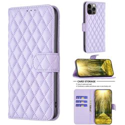 Binfen Color BF-14 Fragrance Protective Wallet Flip Cover for iPhone 12 / 12 Pro (6.1 inch) - Purple