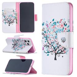 Colorful Tree Leather Wallet Case for iPhone 12 Pro Max (6.7 inch)