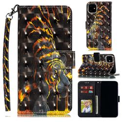 Tiger Totem 3D Painted Leather Phone Wallet Case for iPhone 12 Pro Max (6.7 inch)