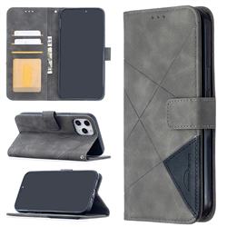 Binfen Color BF05 Prismatic Slim Wallet Flip Cover for iPhone 12 Pro Max (6.7 inch) - Gray
