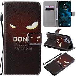 Angry Eyes PU Leather Wallet Case for iPhone 12 Pro Max (6.7 inch)