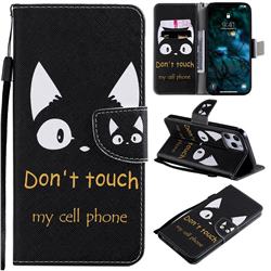 Cat Ears PU Leather Wallet Case for iPhone 12 Pro Max (6.7 inch)