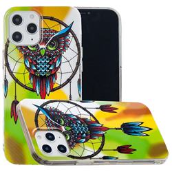 Owl Wind Chimes Noctilucent Soft TPU Back Cover for iPhone 12 Pro Max (6.7 inch)