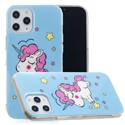 Stars Unicorn Noctilucent Soft TPU Back Cover for iPhone 12 Pro Max (6.7 inch)