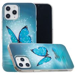 Butterfly Noctilucent Soft TPU Back Cover for iPhone 12 Pro Max (6.7 inch)
