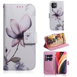 Magnolia Flower PU Leather Wallet Case for iPhone 12 Pro Max (6.7 inch)